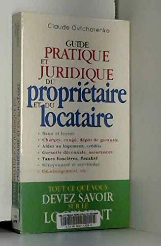 Guide pratique juridique du propriétaire et du locataire book