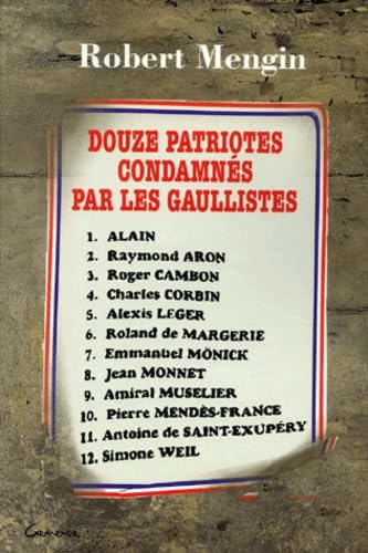 Douze patriotes condamnés par les Gaullistes... Books