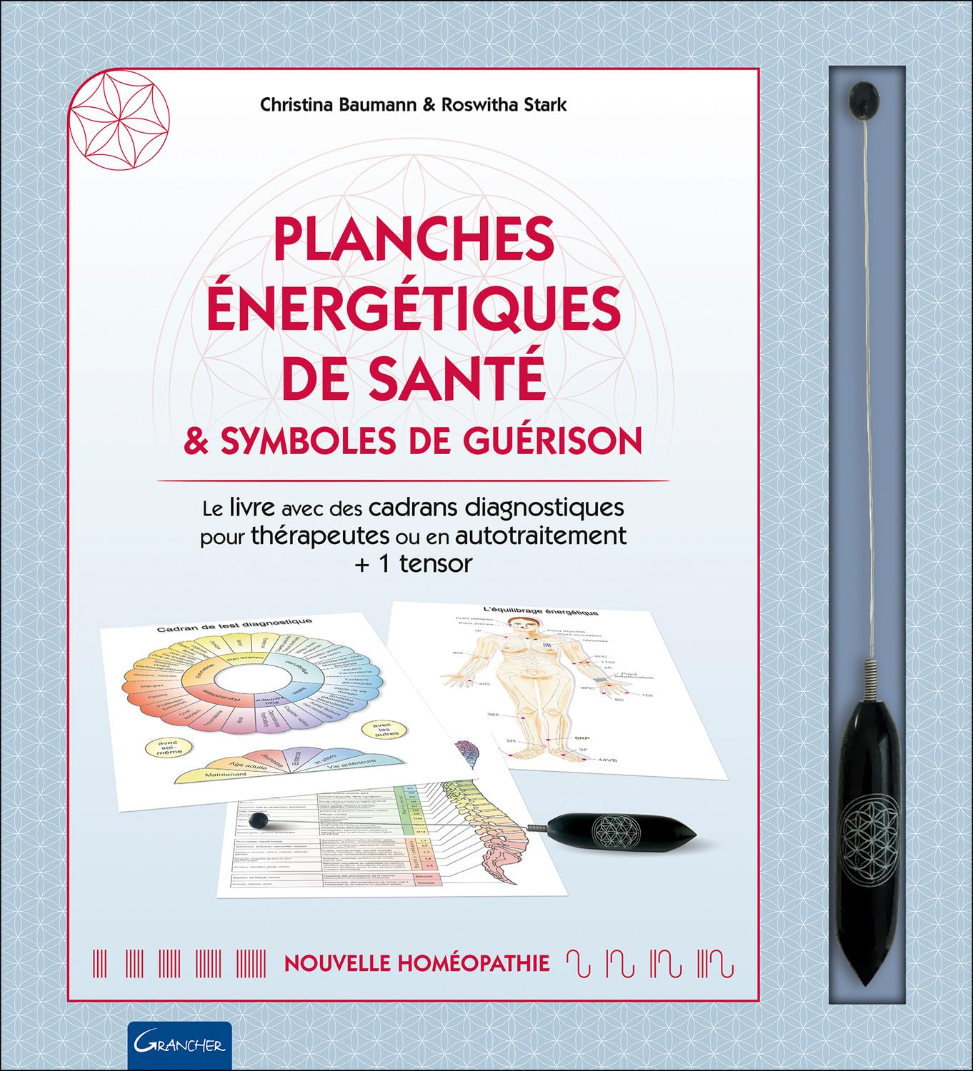Planches énergétiques de santé & symboles de guérison - Coffret - Le livre avec des cadrans diagnostiques pour thérapeutes ou en autotraitement + 1 tensor Religion & Esotericism
