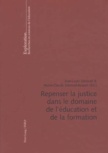 Repenser la justice dans le domaine de l'éducation et de la formation book