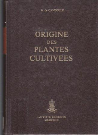 Origine des plantes cultivées book