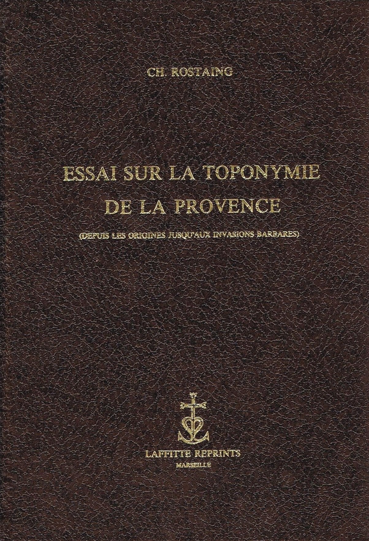 Essai sur la toponymie de la Provence Books