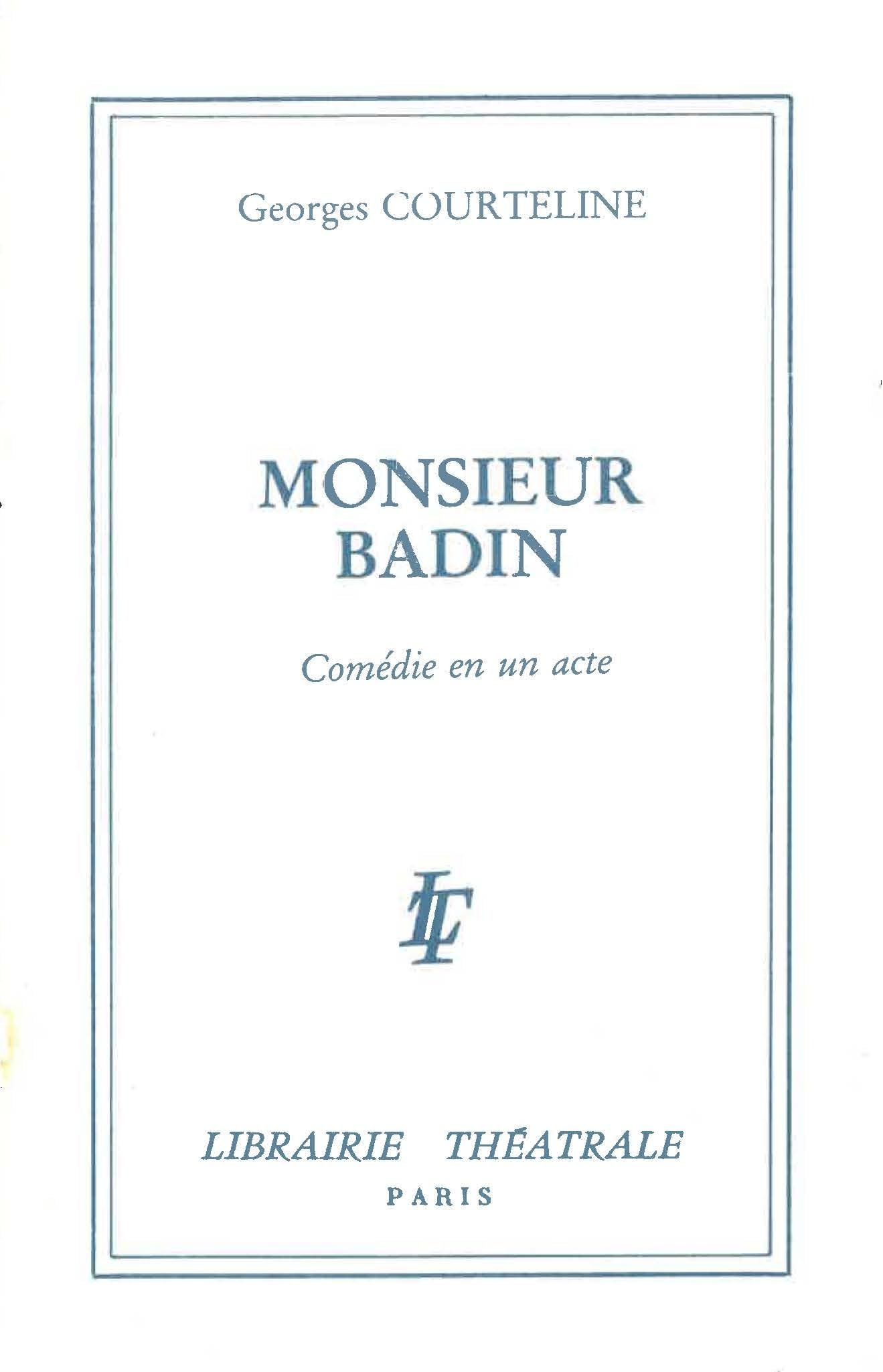 Monsieur Badin Drama