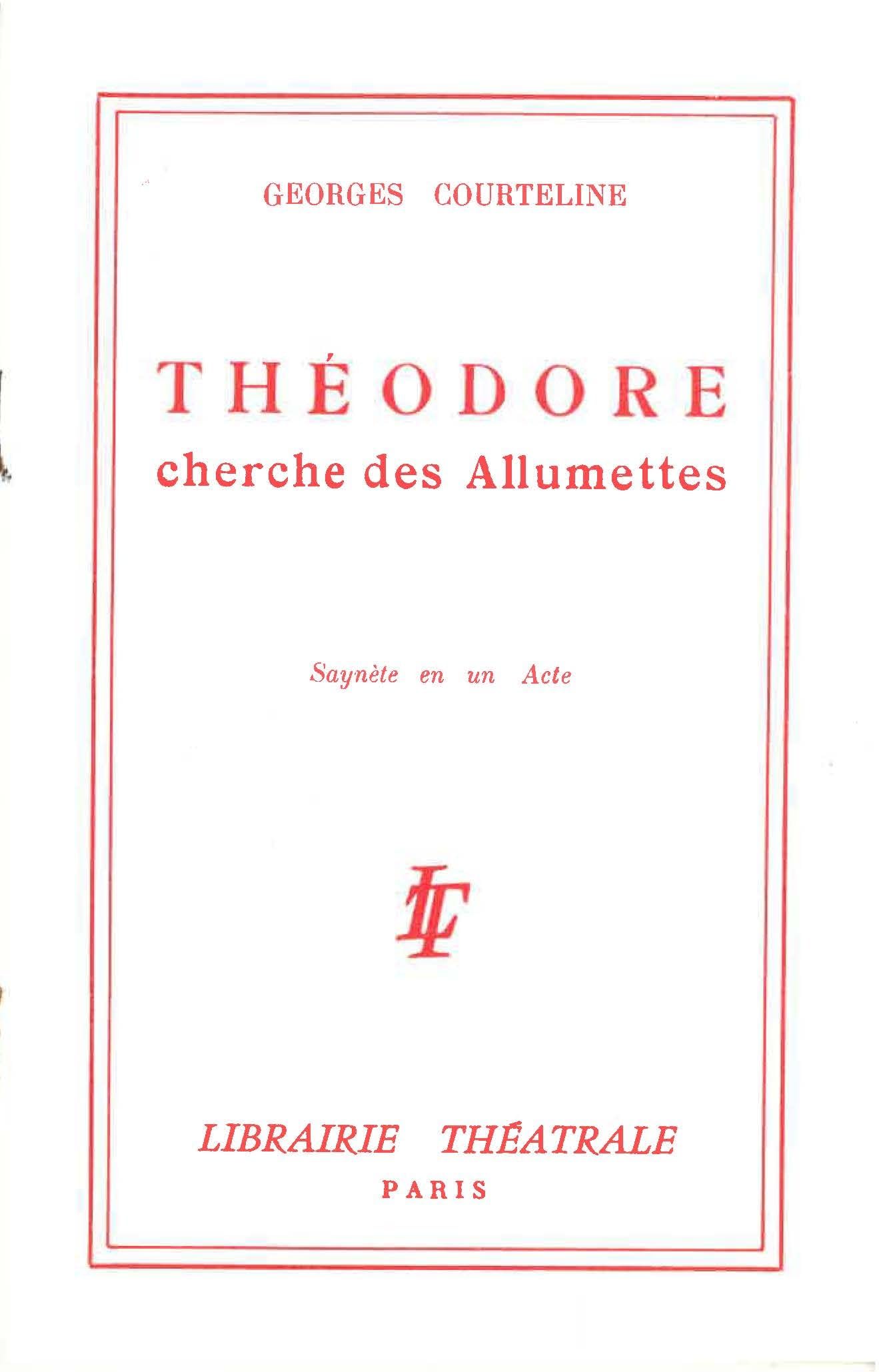 Théodore cherche des allumettes book