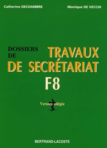 Dossiers de travaux de secrétariat, F8 book