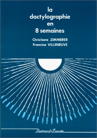 La dactylographie en huit semaines book