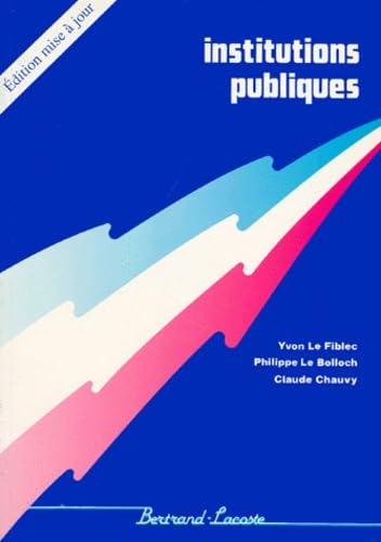 Institutions Publiques. Dossiers Et Syntheses book