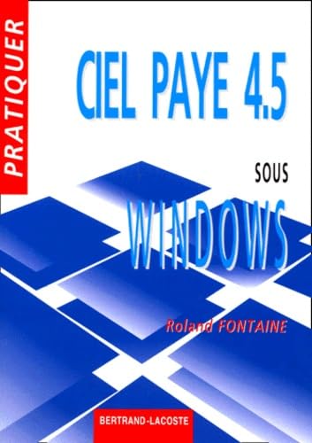 Ciel Paye 4.5 Sous Windows book