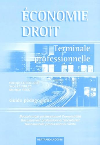 Economie et Droit Terminale professionnelle book