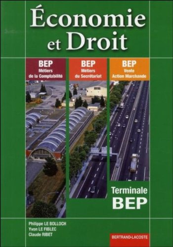 Economie et droit Tle BEP book