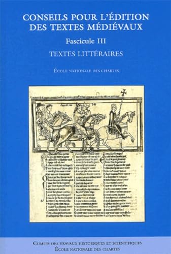 Conseils pour l'édition des textes medievaux t3 book