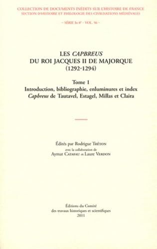 capbreus du roi jacques II de majorque 1292 1294. 2 volumes book