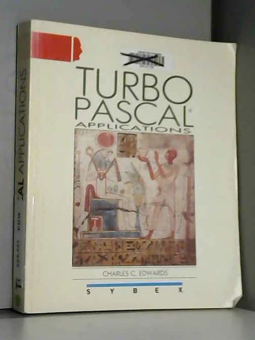 Turbo Pascal, applications Books