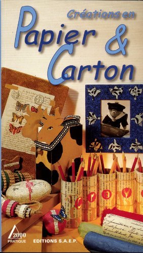 Créations en papier et carton book