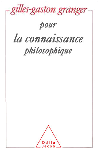 Pour la connaissance philosophique book