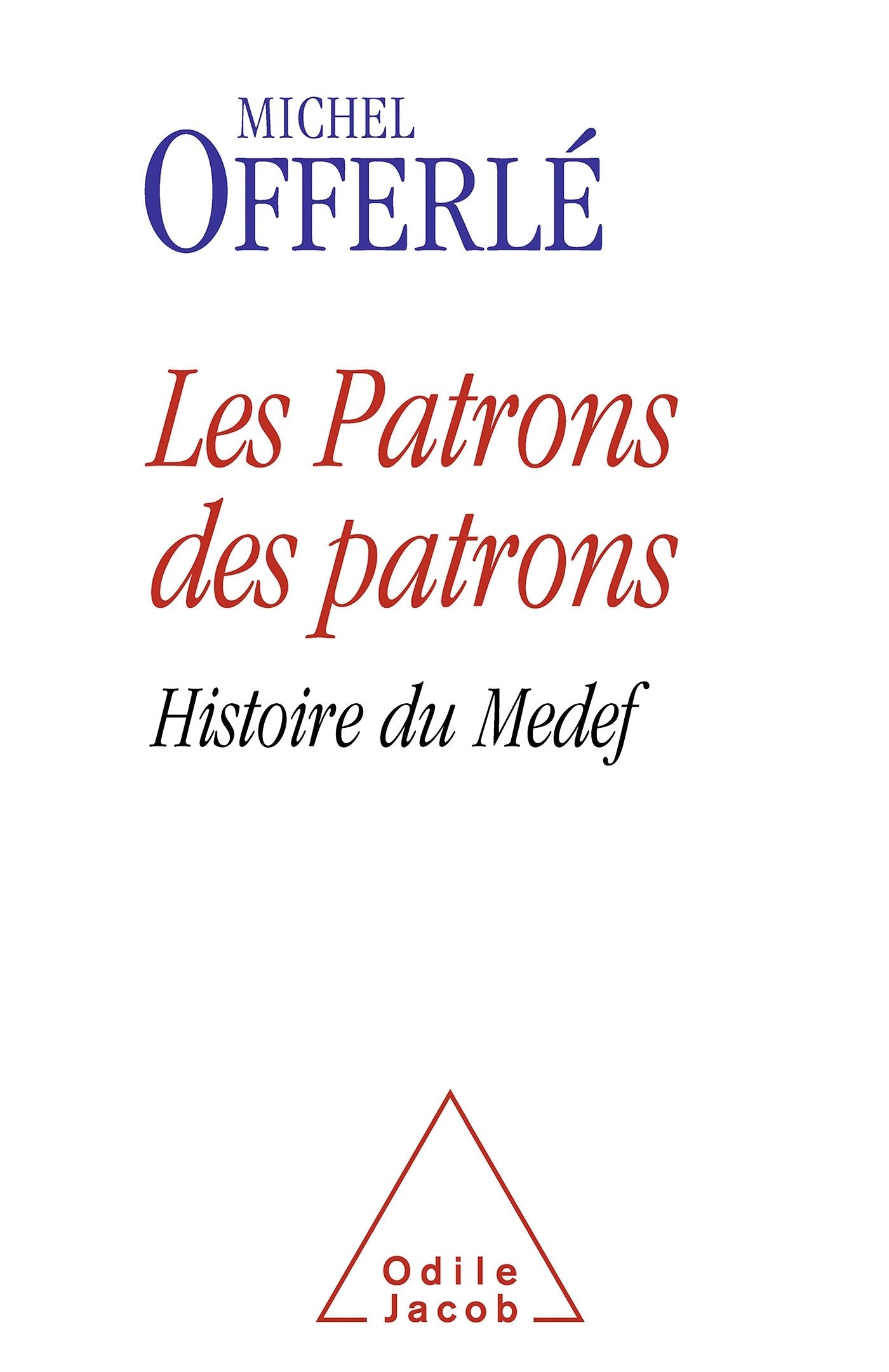 A History of France's MEDEF Employers's Association / Les Patrons des patrons: Histoire du Medef (Oj.SC.Humaines) Social Sciences