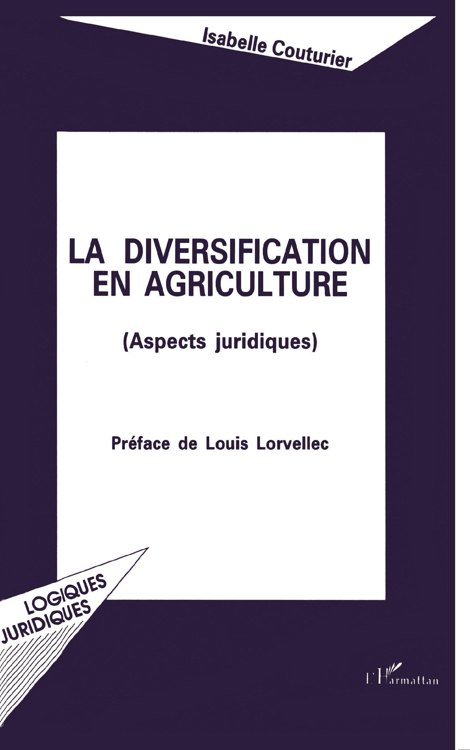 La diversification en agriculture: Aspects juridiques book