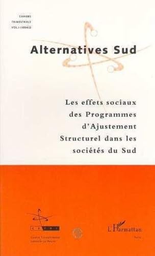 Les Effets sociaux des programmes d'ajustement structurel dans les sociétés du sud book