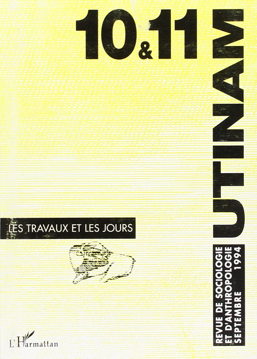 Utinam 10-11 les travaux etles jours book