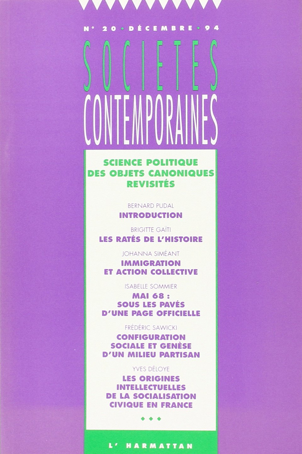Science politique des objets canoniques revisites book