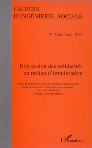 Product Image: Expressions des solidarités en milieu d'immigration
