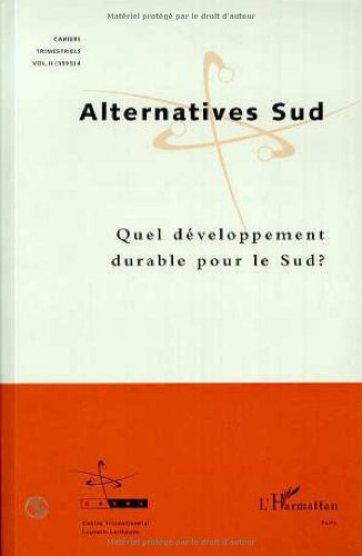 Quel développement durable pour le Sud ? Social Sciences