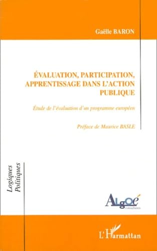 Evalution participation apprentissage dans l'action publique. etude de l'ev book