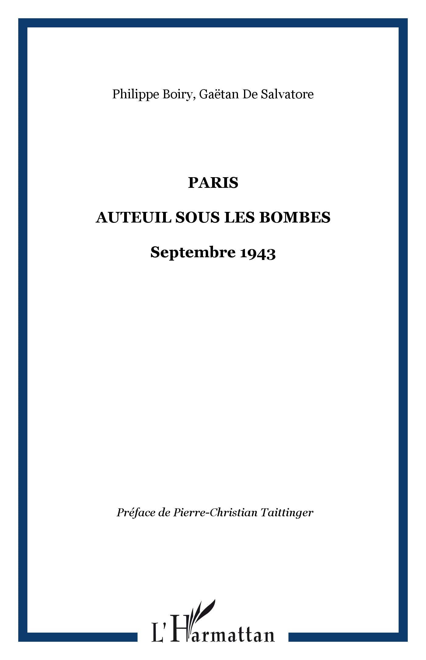 Paris. auteuil sous les bombes septembre 1943 Social Sciences
