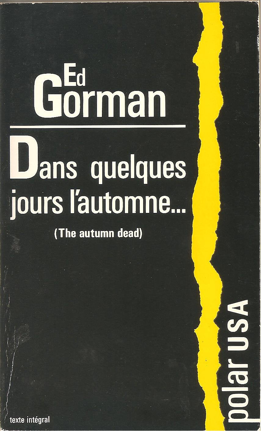 Dans quelques jours l'automne... 050796 (Gdv Polar Usa) Books