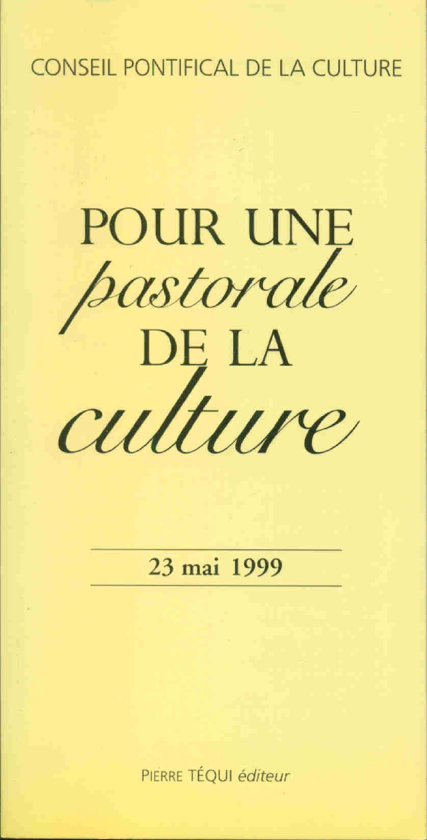Pour une Pastorale de la Culture book