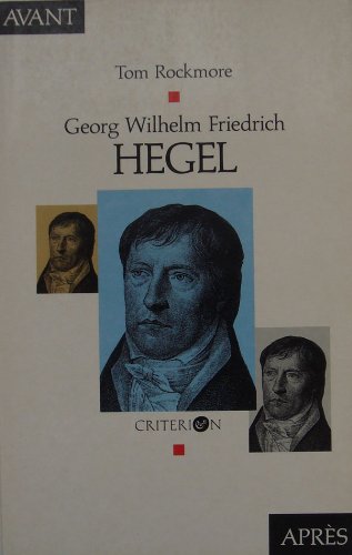 Georg Wilhelm Friedrich Hegel book