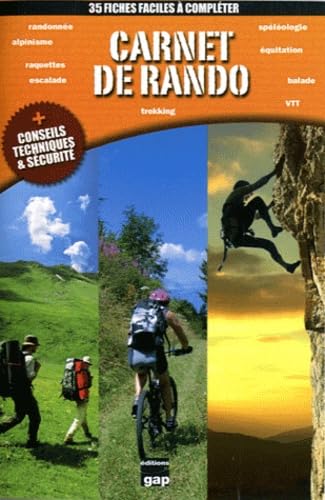 CARNET DE RANDO 35 FICHES A COMPLETER: 35 fiches faciles à compléter Leisure, Home & Garden