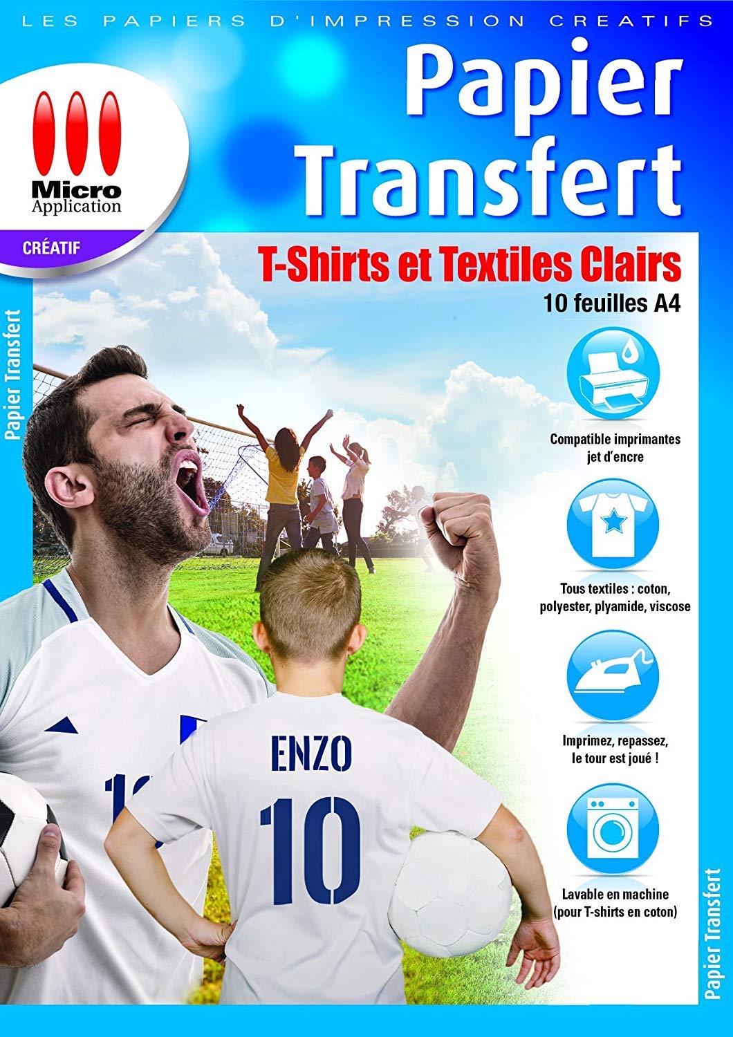 Papier Transfert pour T-shirts et Textiles Clairs software