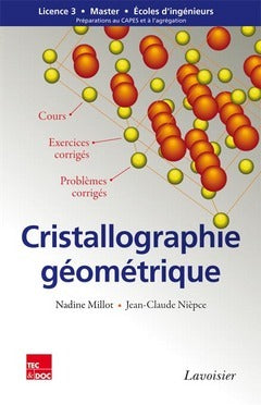 Cristallographie géométrique : cours, exercices corrigés, problèmes corrigés book