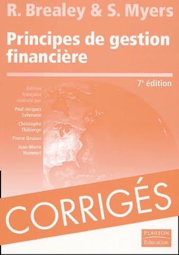 Principes de gestion financière: Corrigés des exercices book