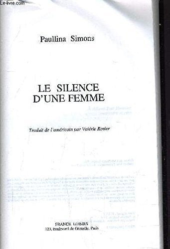 Le silence d'une femme book
