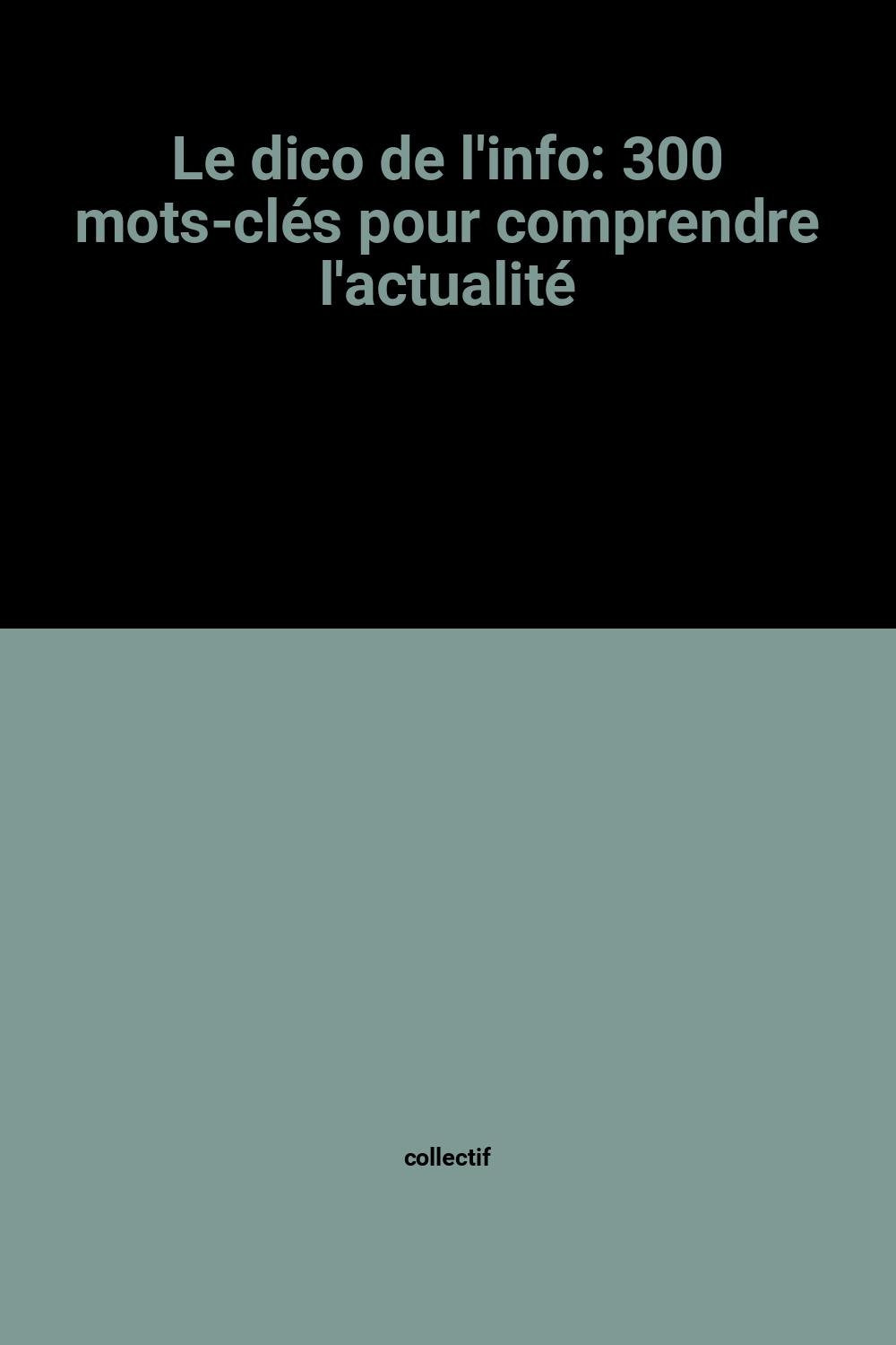 Le dico de l'info: 300 mots-clés pour comprendre l'actualité book