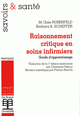 Raisonnement critique en soins infirmiers : guide d'apprentissage book