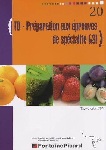 TD Préparation aux épreuves de spécialité GSI Tle STG book