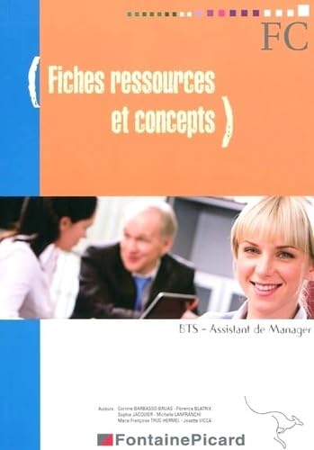 Fiches concepts et ressources BTS assistant manager 1re et 2e année book