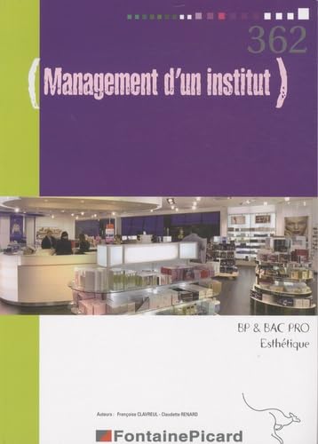Management d'un institut BP et Bac Pro Esthétique book