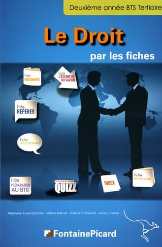 Le droit par les fiches BTS tertiaires 2e année book