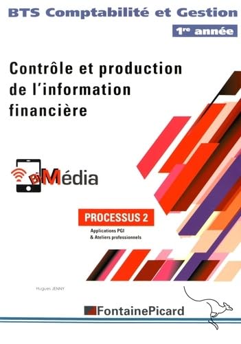 Contrôle et production de l'information financière BTS Comptabilité et Gestion BTS 1re année: Processus 2 book