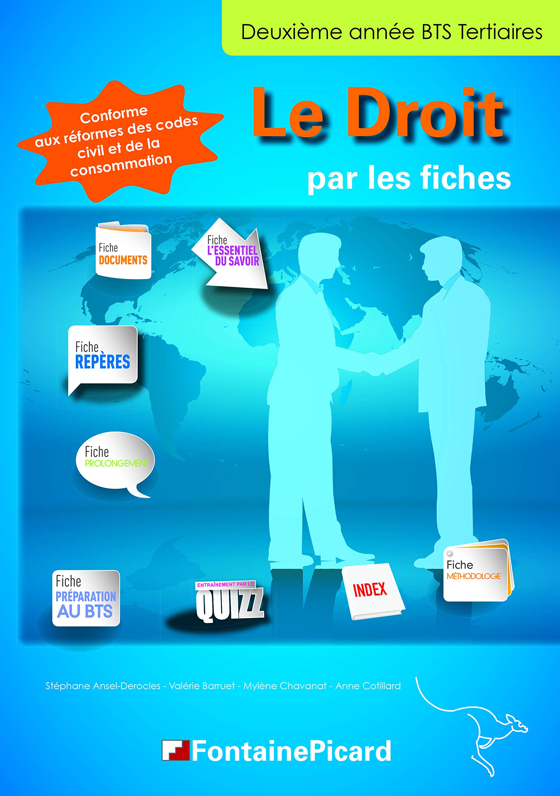 Droit BTS Tertiaires 2e année Le Droit par les fiches book