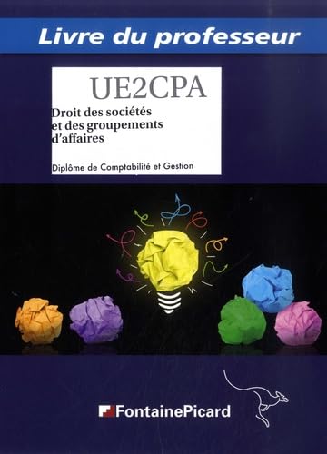 Droit des sociétés et des groupements d'affaires DCG 2: Livre du professeur book