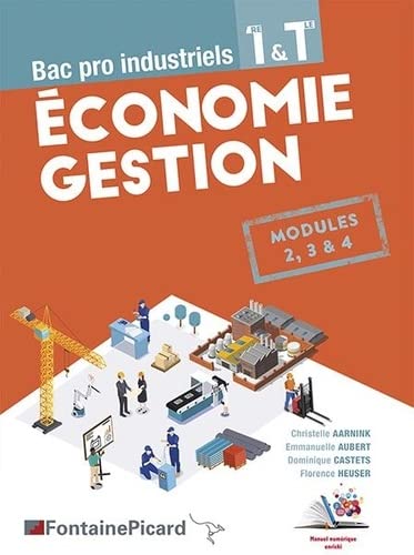 Economie gestion, bac pro industriels 1re & terminale : modules 2, 3 & 4 Professional & Reference Books