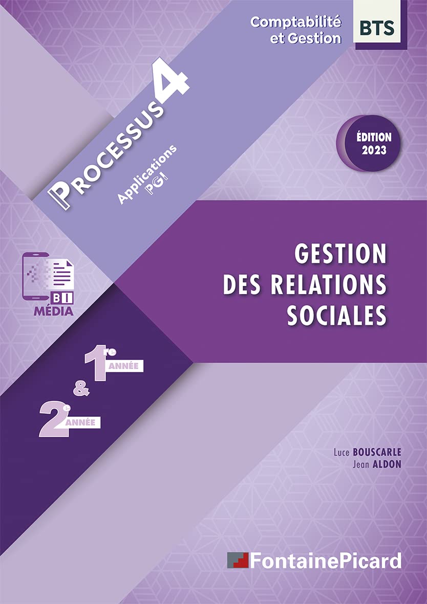 Gestion des relations sociales BTS comptabilité et gestion 1re & 2e année: Processus 4 book