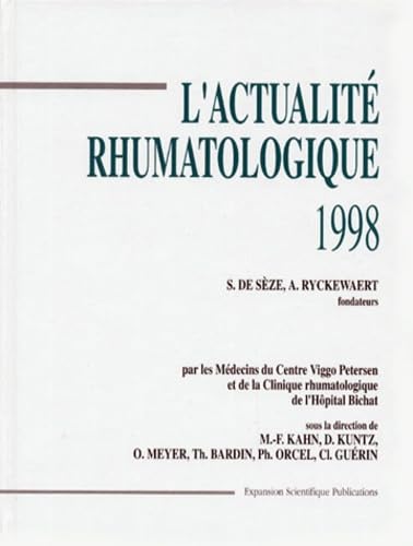 L'Actualité rhumatologique 1998 book
