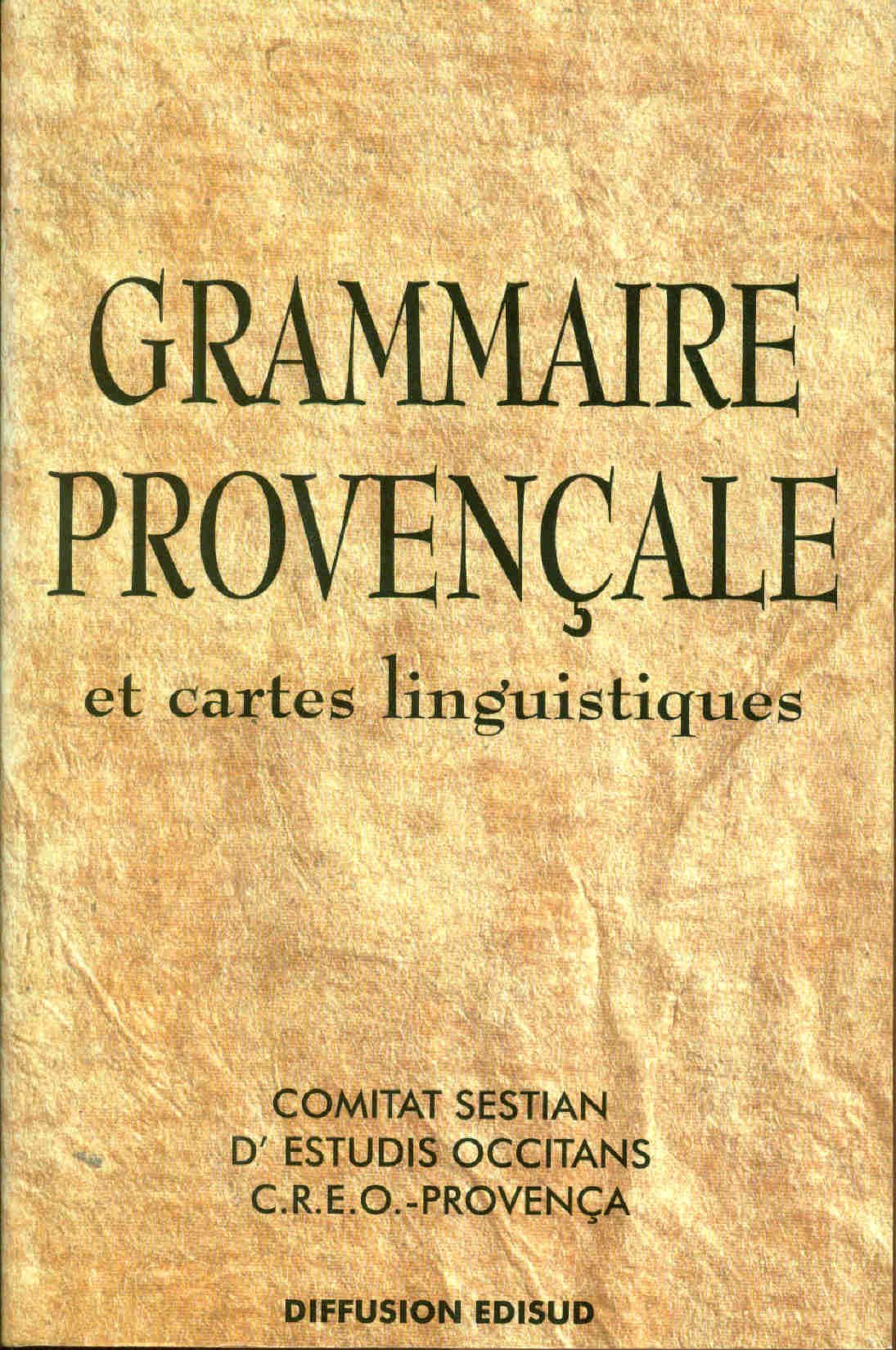 Grammaire provençale et cartes linguistiques Books