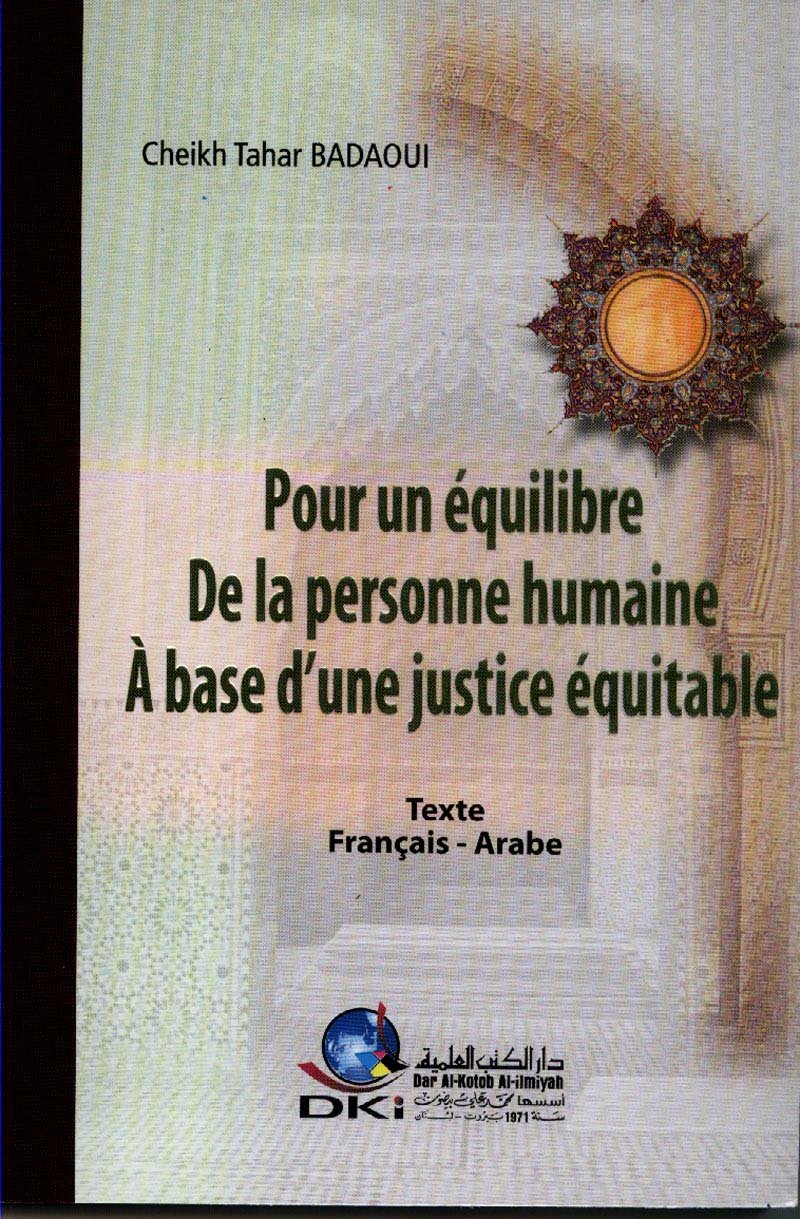 Pour un equilibre de personne humaine a base d´une justice equitable book